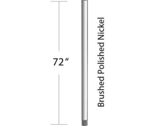 72'' Downrod in Brushed Polished Nickel (20|DR72BNK)
