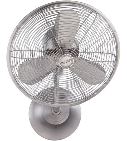 Bellows I 14'' 3-Blade Hard-wired Wall Fan in Brushed Polished Nickel w/ Brushed Polished Nickel (20|BW116BNK3-HW)