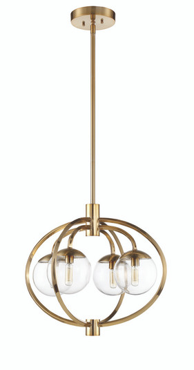 Piltz 4 Light Chandelier in Satin Brass (20|45524-SB)