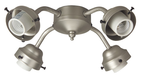 Universal 4 Light Fitter in Brushed Satin Nickel (20|F400-BN-LED)