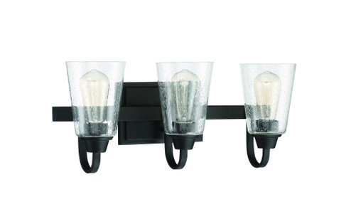 Grace 3 Light Vanity in Espresso (Clear Seeded Glass) (20|41903-ESP-CS)