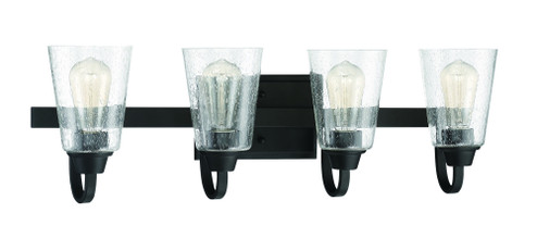 Grace 4 Light Vanity in Espresso (Clear Seeded Glass) (20|41904-ESP-CS)