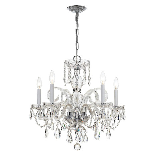 Traditional Crystal 22'' Hand Cut Crystal Polished Chrome Chandelier (205|1005-CH-CL-MWP)