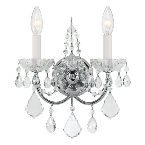Imperial 12'' Hand Cut Crystal Polished Chrome Sconce (205|3222-CH-CL-MWP)