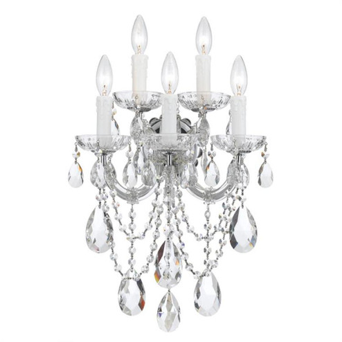 Maria Theresa 5 Light Spectra Crystal Polished Chrome Sconce (205|4425-CH-CL-SAQ)