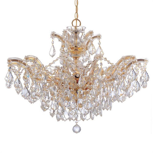 Maria Theresa 6 Light Spectra Crystal Gold Chandelier (205|4439-GD-CL-SAQ)