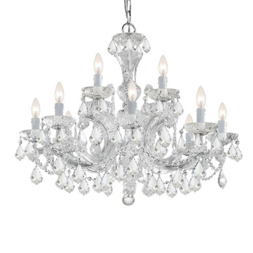Maria Theresa 12 Light Spectra Crystal Polished Chrome Chandelier (205|4479-CH-CL-SAQ)