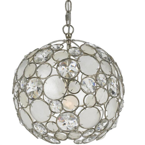 Palla 1 Light Antique Silver Sphere Pendant (205|527-SA)