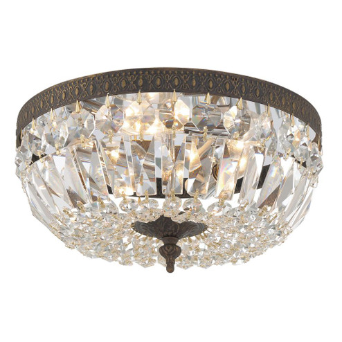 Crystorama 3 Light Hand Cut Crystal English Bronze Flush Mount (205|712-EB-CL-MWP)