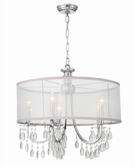 Hampton 24'' Drum Shade Polished Chrome Chandelier (205|5625-CH)