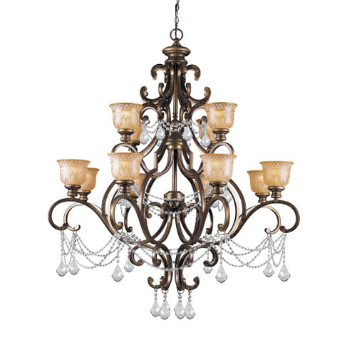 Norwalk 12 Light Swarovski Strass Crystal Bronze Umber Chandelier (205|7512-BU-CL-S)