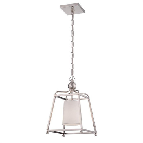 Libby Langdon for Crystorama Sylvan 1 Light Polished Nickel Mini Pendant (205|2240-PN)