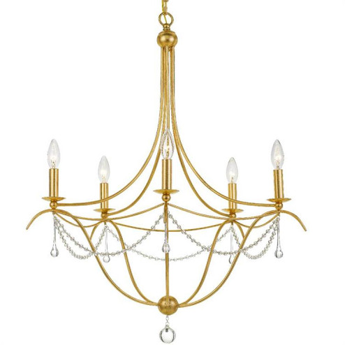 Metro 5 Light Antique Gold Chandelier (205|425-GA)