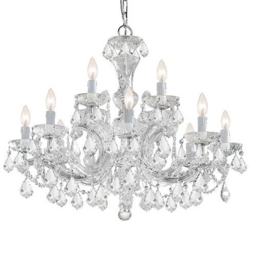 Maria Theresa 12 Light Clear Italian Crystal Polished Chrome Chandelier (205|4479-CH-CL-I)