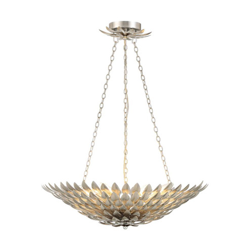 Broche 24.5'' Antique Silver Chandelier (205|517-SA)