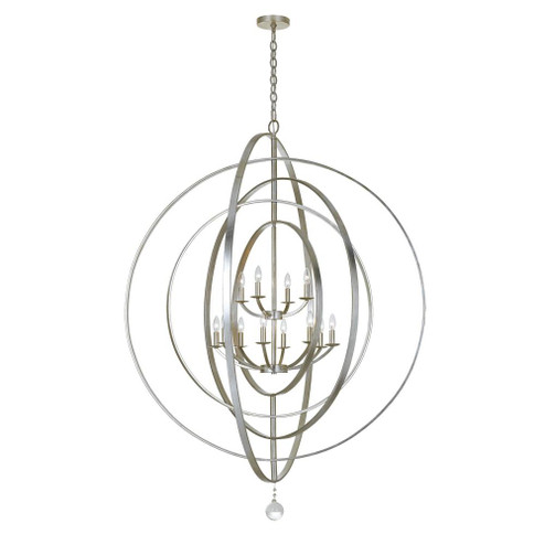 Luna 12 Light Antique Silver Sphere Chandelier (205|590-SA)