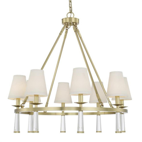 Baxter 8 Light Antique Aged Brass Chandelier (205|8867-AG)