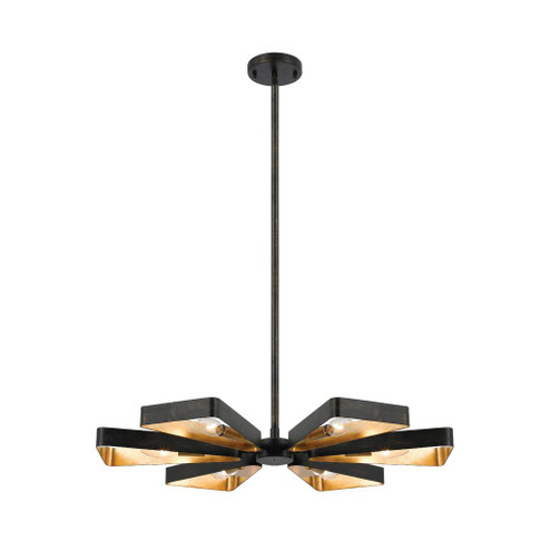 Luna 27'' English Bronze + Antique Gold Chandelier (205|596-EB-GA)