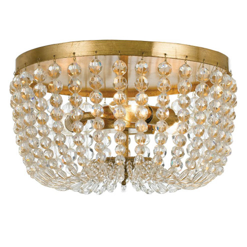 Rylee 12.5'' Antique Gold Flush Mount (205|600-GA)
