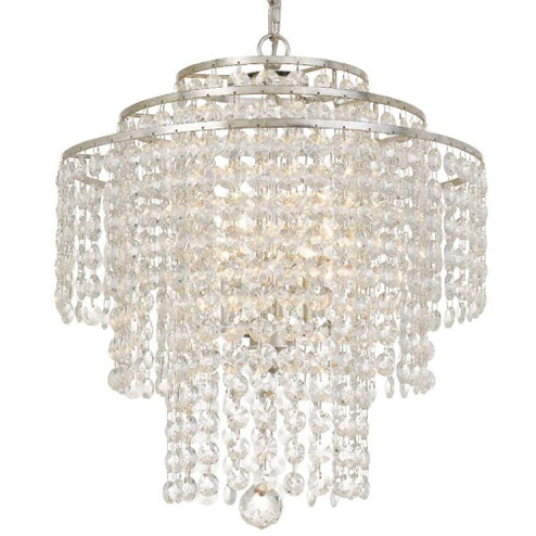 Arielle 4 Light Antique Silver Chandelier (205|ARI-304-SA-CL-MWP)