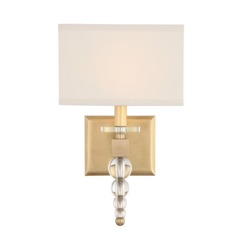Clover 1 Light Aged Brass Sconce (205|CLO-8892-AG)