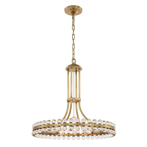 Clover 22.5'' Aged Brass Chandelier (205|CLO-8898-AG)