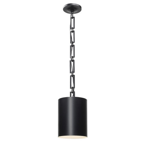 Brian Patrick Flynn Alston 8'' Matte Black + White Pendant (205|8680-MK-WH)