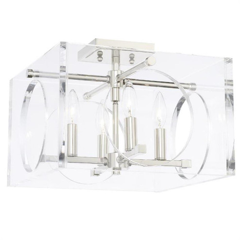 Drake 4 Light Polished Nickel Ceiling Mount (205|8870-PN)