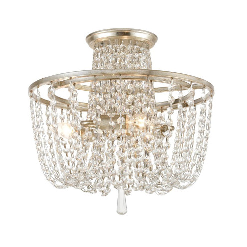 Arcadia 15'' Antique Silver Semi Flush Mount (205|ARC-1900-SA-CL-MWP)