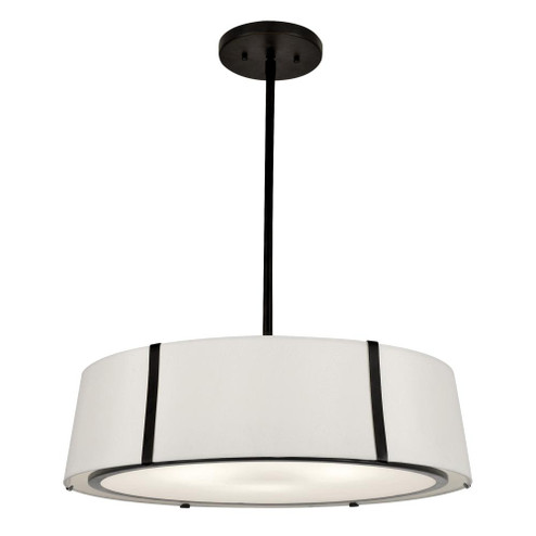 Fulton 6 Light Matte Black Chandelier (205|FUL-907-BK)