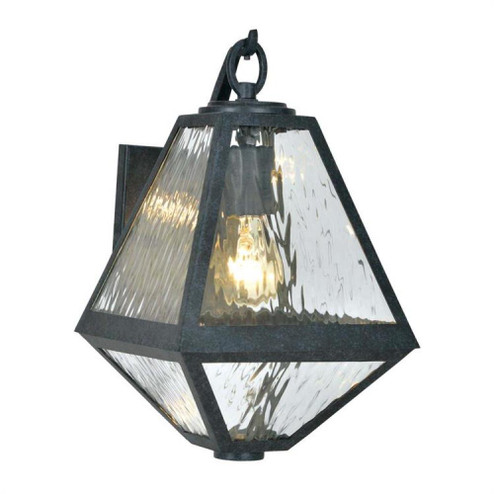 Brian Patrick Flynn for Crystorama Glacier 1 Light Black Charcoal Outdoor Sconce (205|GLA-9701-WT-BC)