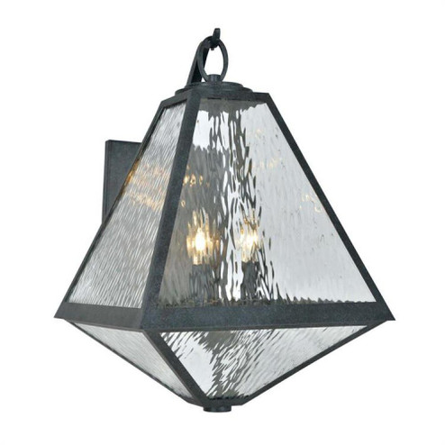 Brian Patrick Flynn for Crystorama Glacier 3 Light Black Charcoal Outdoor Sconce (205|GLA-9702-WT-BC)