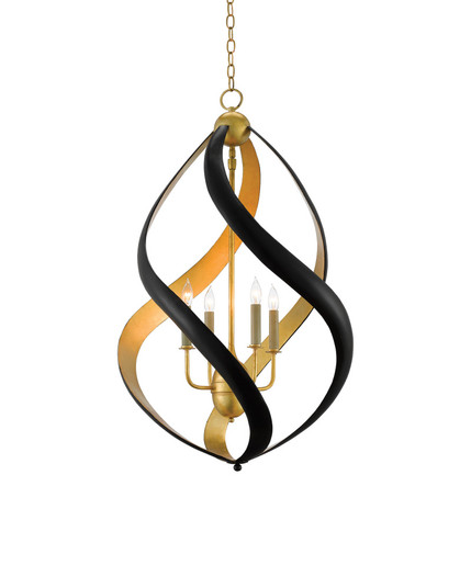 Trephine Black & Gold Chandelier (92|9000-0321)