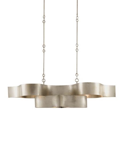 Grand Lotus Oval Silver Chandelier (92|9000-0372)