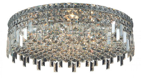 Maxime 9 light Chrome Flush Mount Clear Royal Cut Crystal (758|V2031F24C/RC)