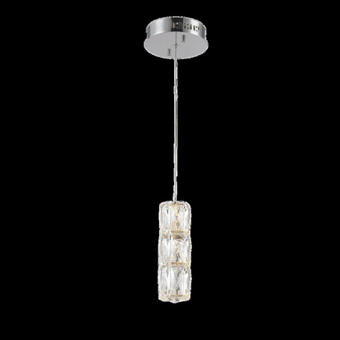 Polaris LED light Chrome Pendant Clear Elegant Cut Crystal (758|3500D1C)