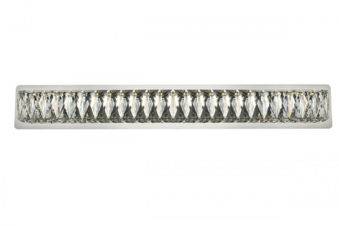 Monroe Integrated LED chip light Chrome Wall Sconce Clear Royal Cut Crystal (758|3502W32C)