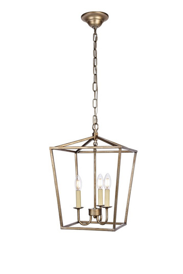 Maddox Collection Pendant D12.5 H18.25 Lt:3 Vintage Silver Finish (758|LD6008D12S)
