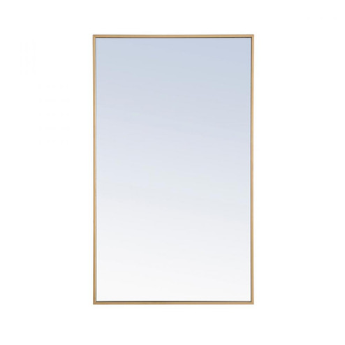 Metal frame Rectangle Mirror 24 inch Brass (758|MR4075BR)