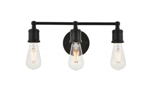 Serif 3 light black Wall Sconce (758|LD4028W16BK)