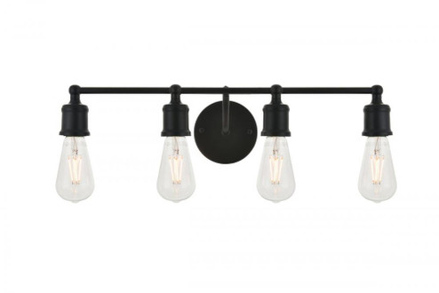 Serif 4 light black Wall Sconce (758|LD4028W22BK)