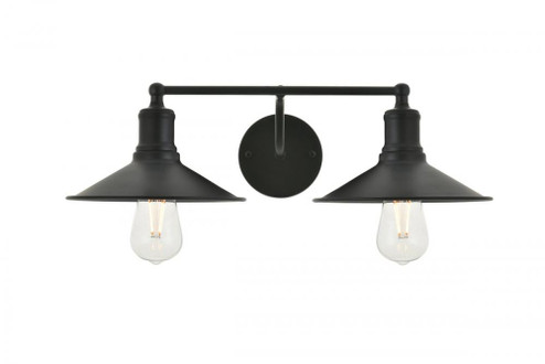 Etude 2 light black Wall Sconce (758|LD4033W21BK)