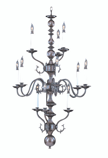 12-Light Mahogany Bronze Jamestown Foyer Chandelier (84|9132 MB)