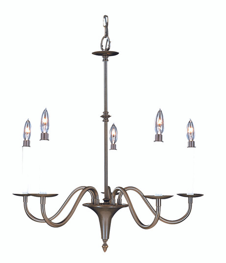 5-Light Satin Pewter Jamestown Dining Chandelier (84|9225 SP)