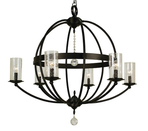 6-Light Brushed Nickel Compass Foyer Chandelier (84|1077 BN/F)