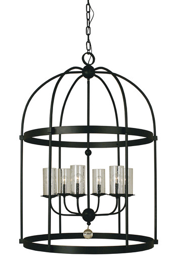 6-Light Brushed Nickel Compass Foyer Chandelier (84|1106 BN)