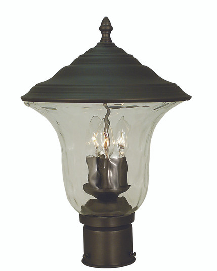 3-Light Charcoal Hartford Exterior Post Mount (84|1227 CH)