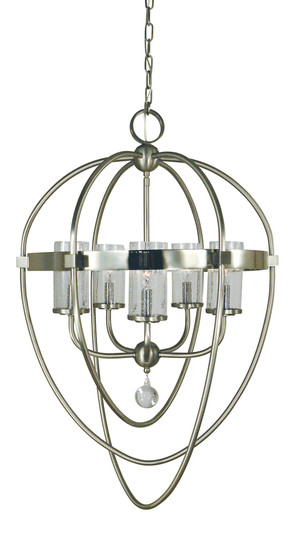 5-Light Brushed Nickel/Polished Nickel Margaux Chandelier (84|3045 BN/PN)