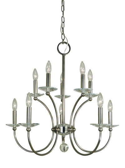 10-Light Pirouette Dining Chandelier (84|3109 PN)
