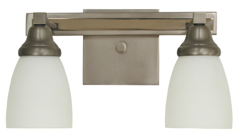 2-Light Satin Pewter/Polished Nickel Mercer Sconce (84|4782 SP/PN)